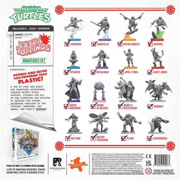 Unmatched Adventures: Teenage Mutant Ninja Turtles - Extra Toppings - Espansione