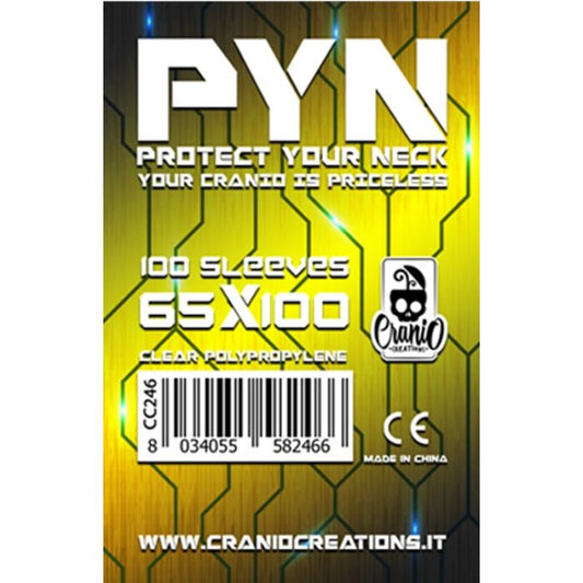 PYN: 100 Sleeves (Size 65 x 100 mm)