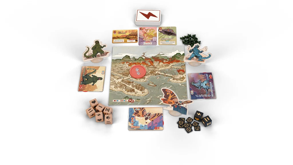 King of Tokyo Godzilla - componenti del gioco da tavolo