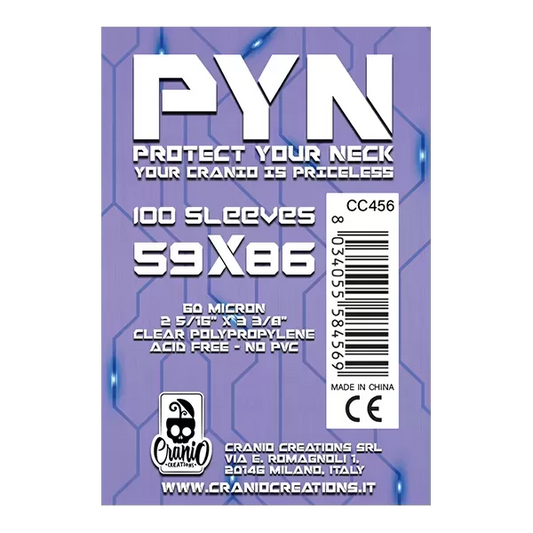 PYN: 100 Sleeves (Size 59 x 86 mm)
