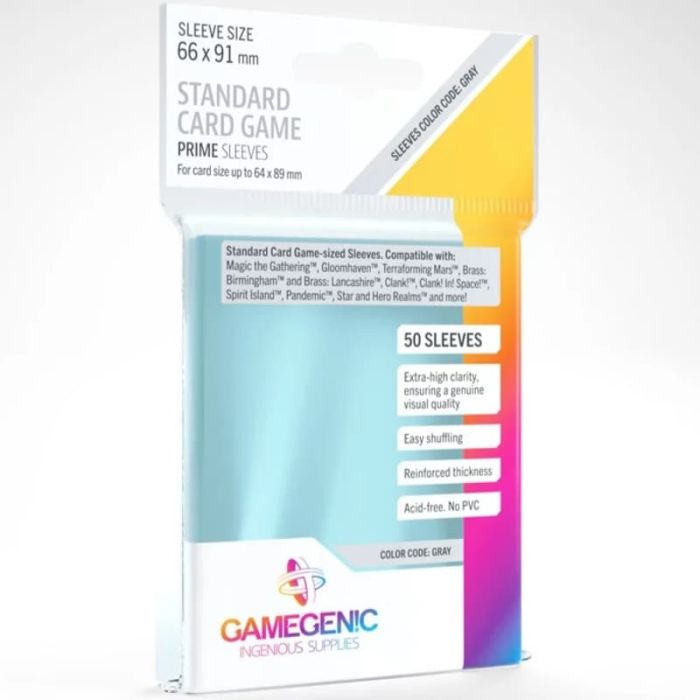 Gamegenic: 50 Sleeves (Size 66 x 91 mm) Standard Prime Card Game